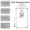Clockswise Vintage Grandfather Wood-Looking Plastic Pendulum Decorative Battery Operated Wall Clock Brown, for Office, Home Decor, Living Room, Kitchen, or Dining Room